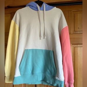 Colorblock Hoodie with Pocket